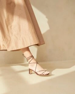 Loeffler Randall Cosette Chocolate Ankle Wrap Heel 11 Loeffler Randall Cosette Chocolate Ankle Wrap Heel -Loeffler Randall COSETTE N CHOCO 1504copy