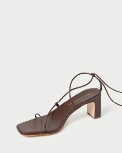 Loeffler Randall Cosette Chocolate Ankle Wrap Heel 10 Loeffler Randall Cosette Chocolate Ankle Wrap Heel -Loeffler Randall COSETTE N CHOCO 4 1