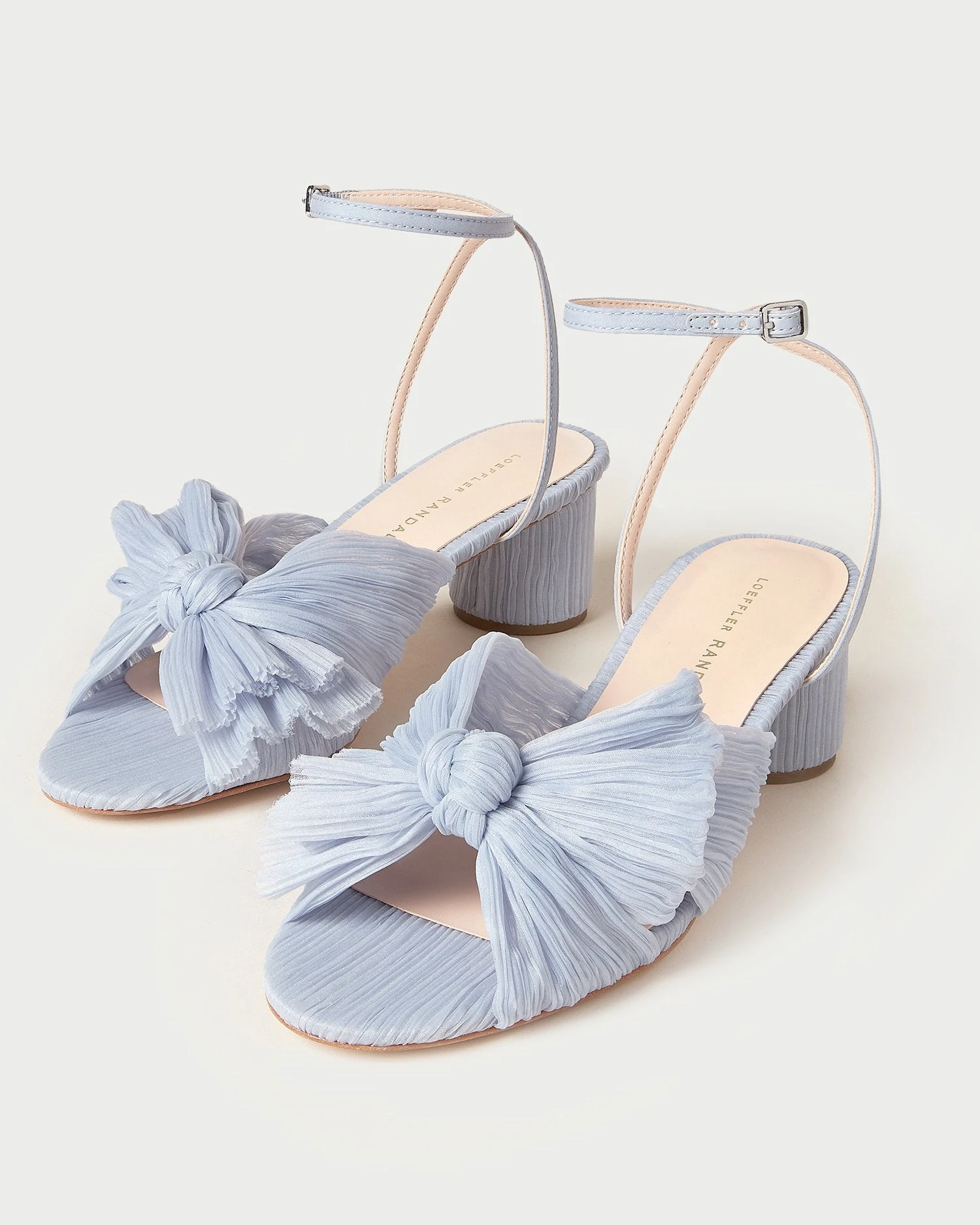 Loeffler Randall Dahlia Blue Pleated Bow Heel 4 Loeffler Randall Dahlia Blue Pleated Bow Heel - Image 2