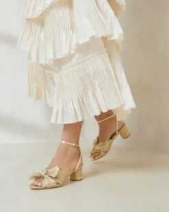 Loeffler Randall Dahlia Gold Pleated Bow Heel 11 Loeffler Randall Dahlia Gold Pleated Bow Heel -Loeffler Randall DAHLIA PLA GOLD 5 8dbabb6c 728d 4bde a954 acdd06378d0b 1