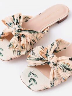 Loeffler Randall Women's Daphne Bow Slide -Loeffler Randall DAPHNE PFxNOVAFLORALxAlt2 71617091