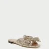Loeffler Randall Daphne Champagne Bow Slide 1 Loeffler Randall Daphne Champagne Bow Slide -Loeffler Randall DAPHNE PLA CHAMP 1