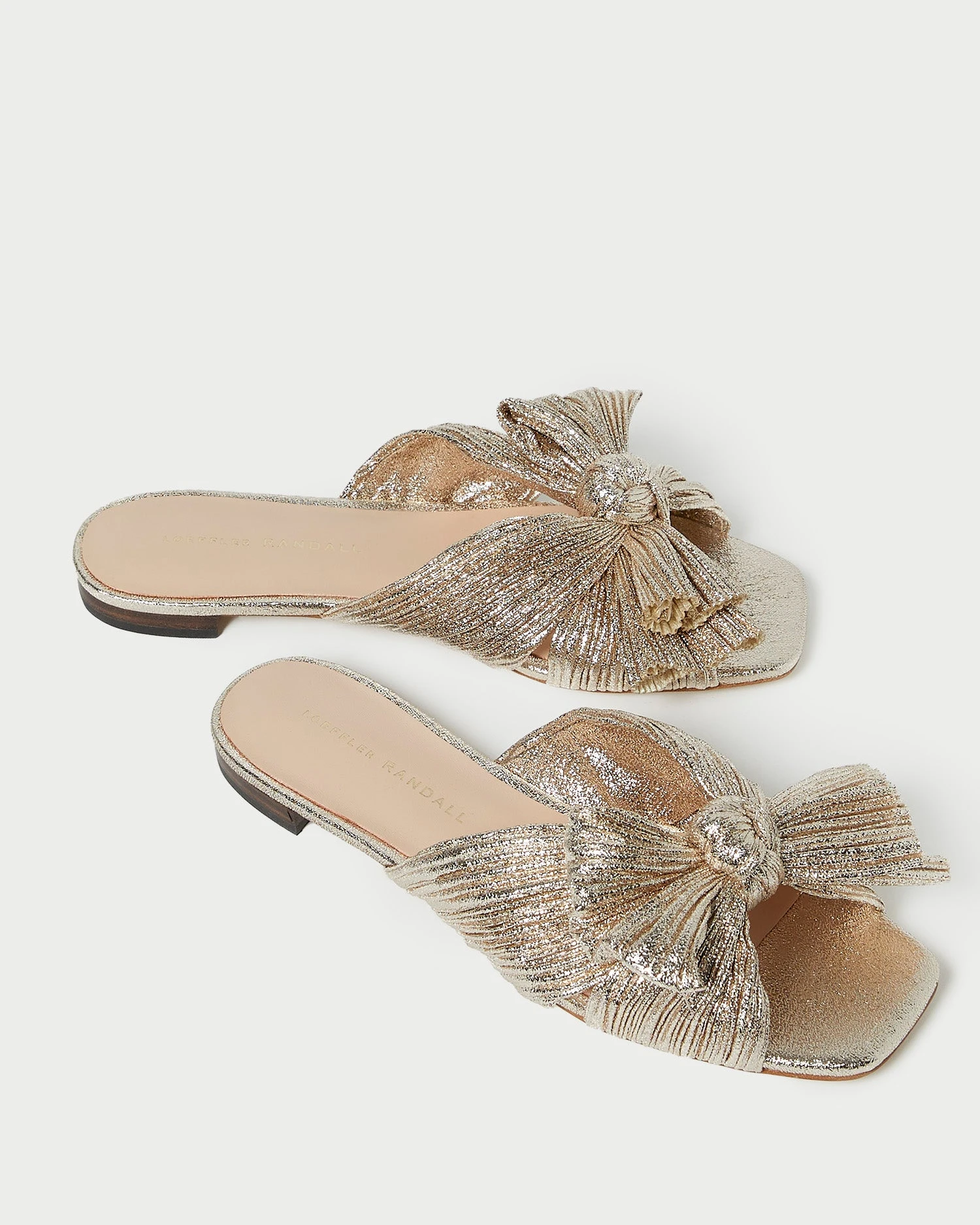Loeffler Randall Daphne Champagne Bow Slide 5 Loeffler Randall Daphne Champagne Bow Slide - Image 3