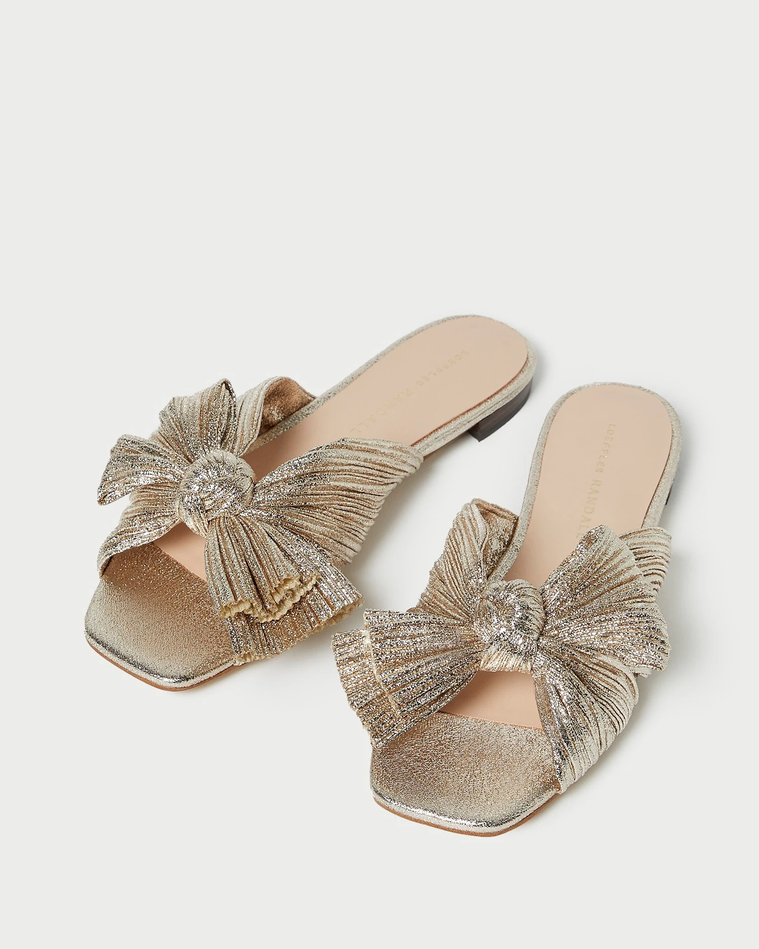 Loeffler Randall Daphne Champagne Bow Slide 6 Loeffler Randall Daphne Champagne Bow Slide - Image 4