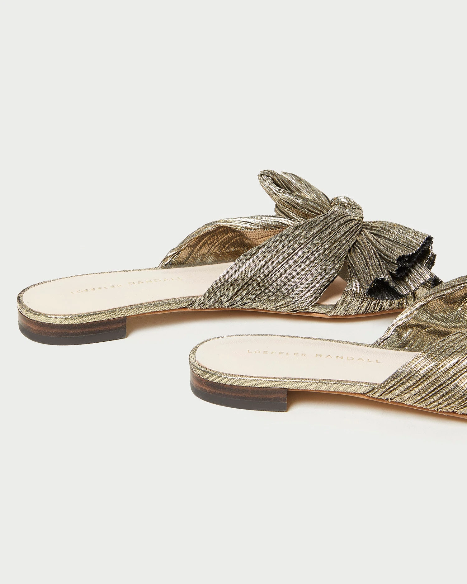 Loeffler Randall Daphne Dark Gold Bow Slide 6 Loeffler Randall Daphne Dark Gold Bow Slide - Image 4