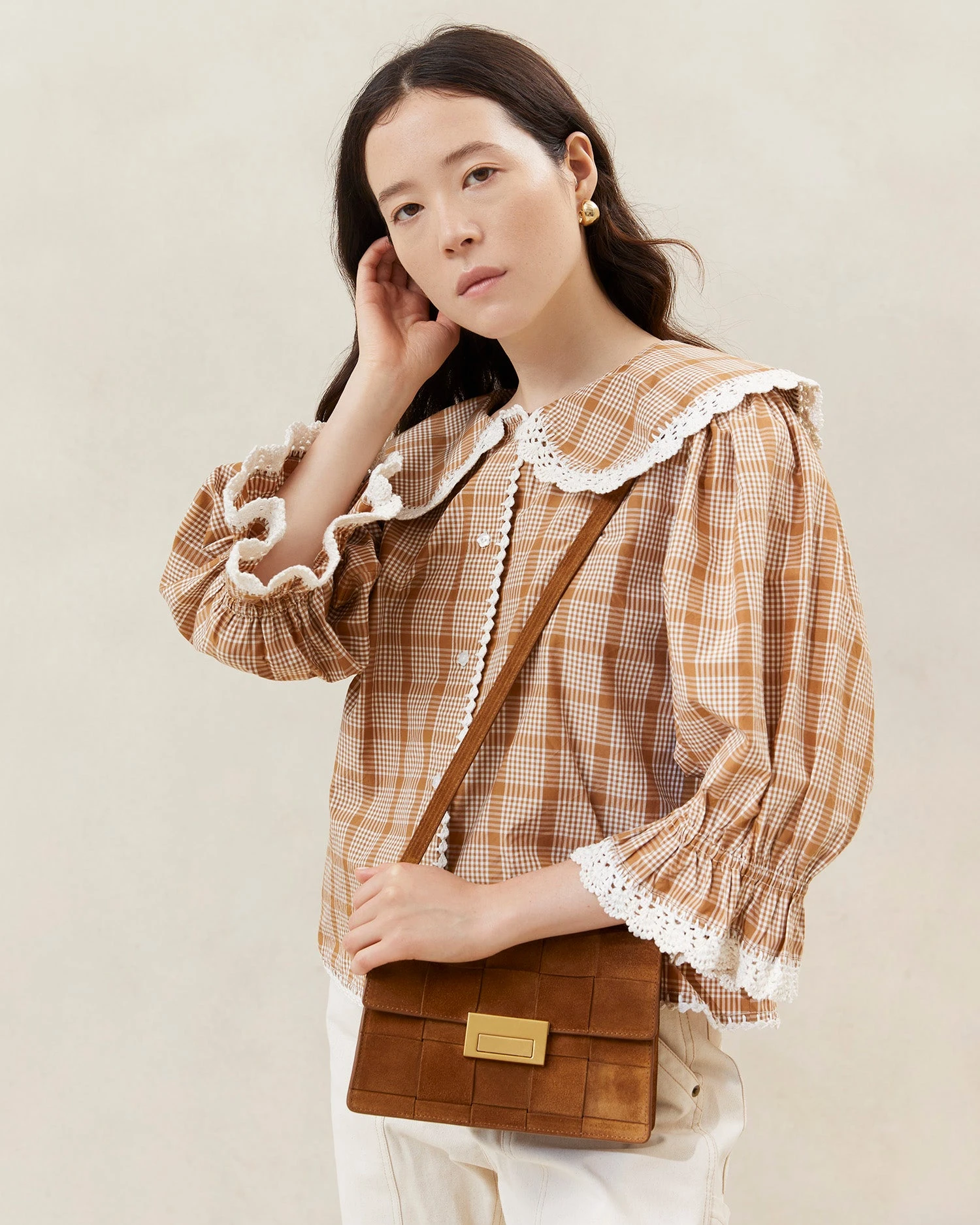 Loeffler Randall Delphine Cacao Clutch 7 Loeffler Randall Delphine Cacao Clutch - Image 5