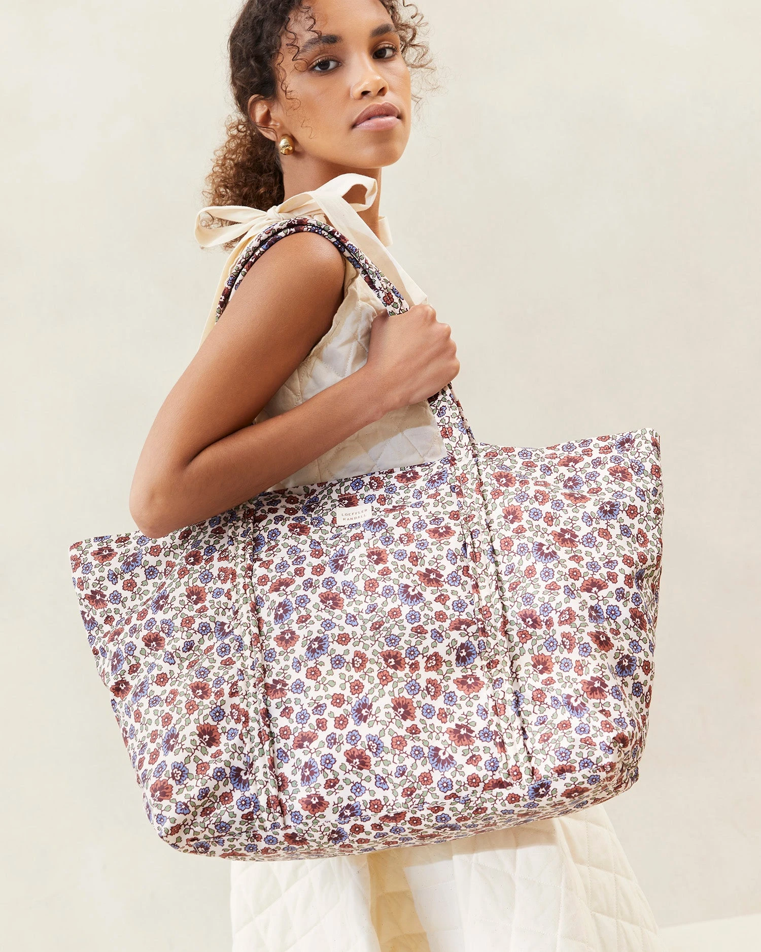 Loeffler Randall Dina Geo Floral Travel Tote 7 Loeffler Randall Dina Geo Floral Travel Tote - Image 5
