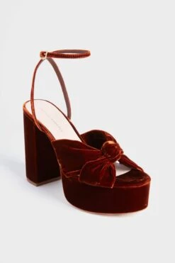 Loeffler Randall Sienna Velvet Roz Platform Heels