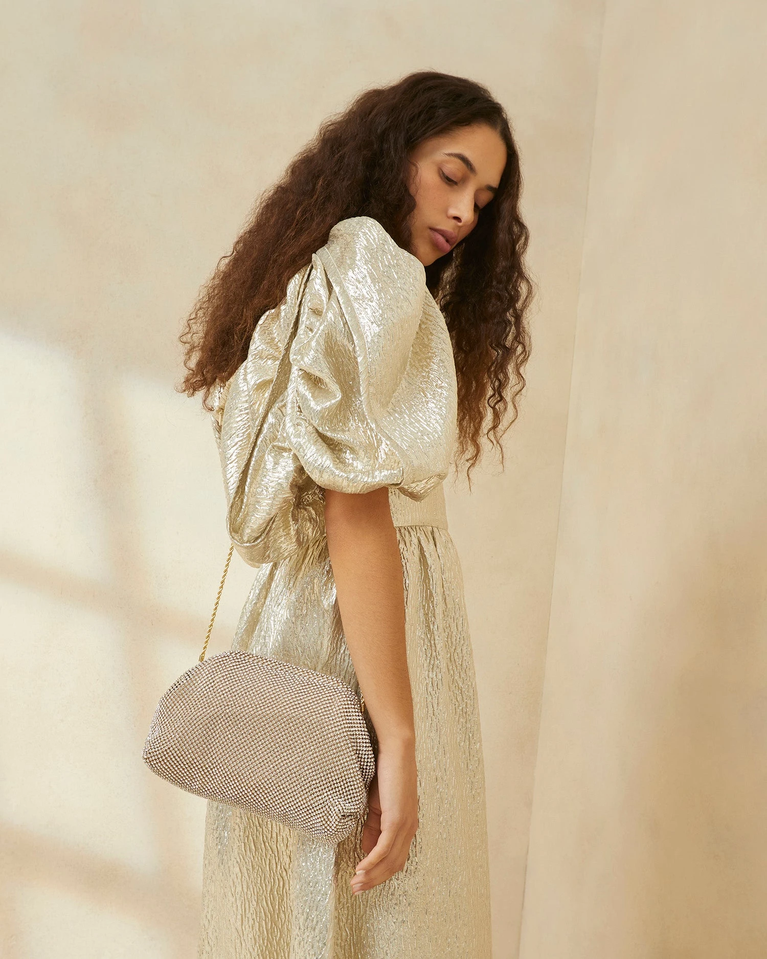 Loeffler Randall Doreen Gold Diamanté Frame Pouch 7 Loeffler Randall Doreen Gold Diamanté Frame Pouch - Image 5