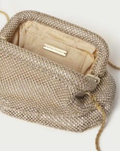 Loeffler Randall Doreen Gold Diamanté Frame Pouch 10 Loeffler Randall Doreen Gold Diamanté Frame Pouch -Loeffler Randall DOREEN DIAM GOLD 4