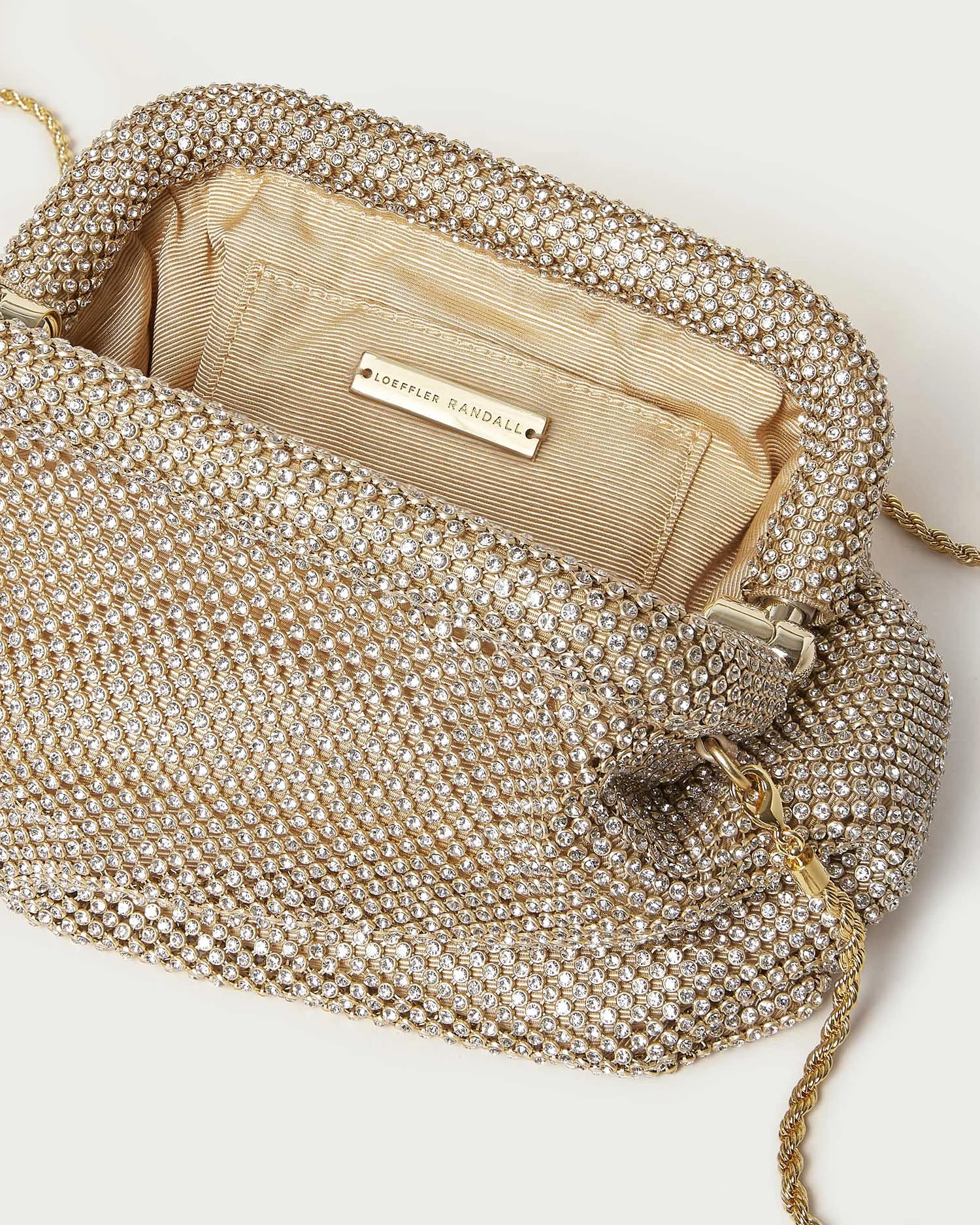 Loeffler Randall Doreen Gold Diamanté Frame Pouch 6 Loeffler Randall Doreen Gold Diamanté Frame Pouch - Image 4