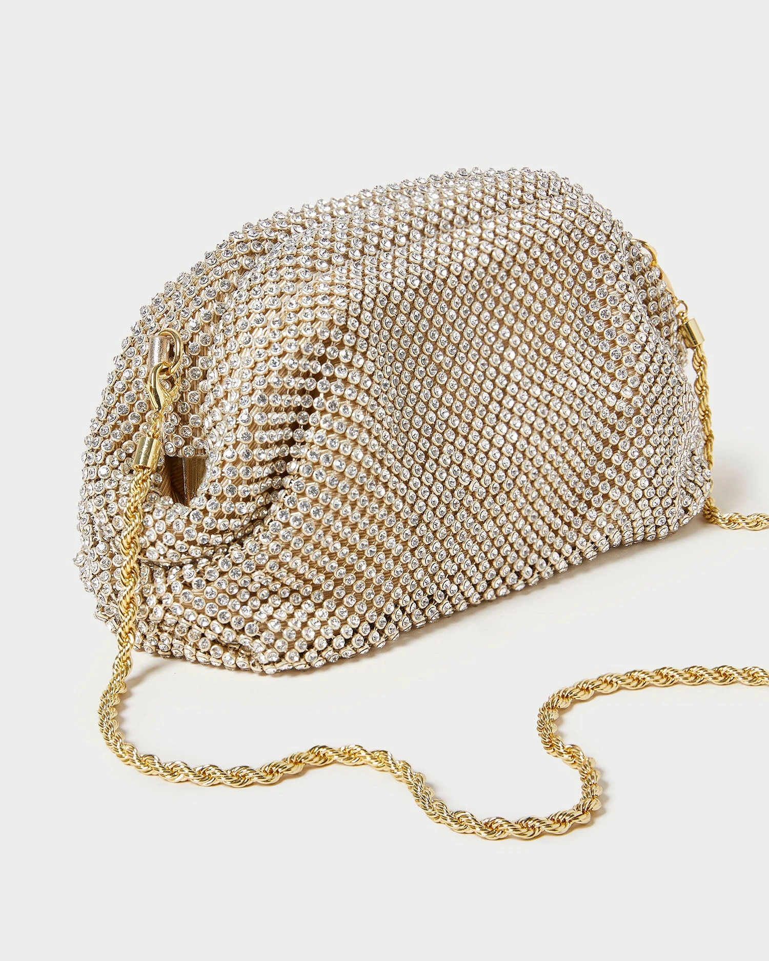 Loeffler Randall Doris Gold Diamanté Mini Pouch 5 Loeffler Randall Doris Gold Diamanté Mini Pouch - Image 3