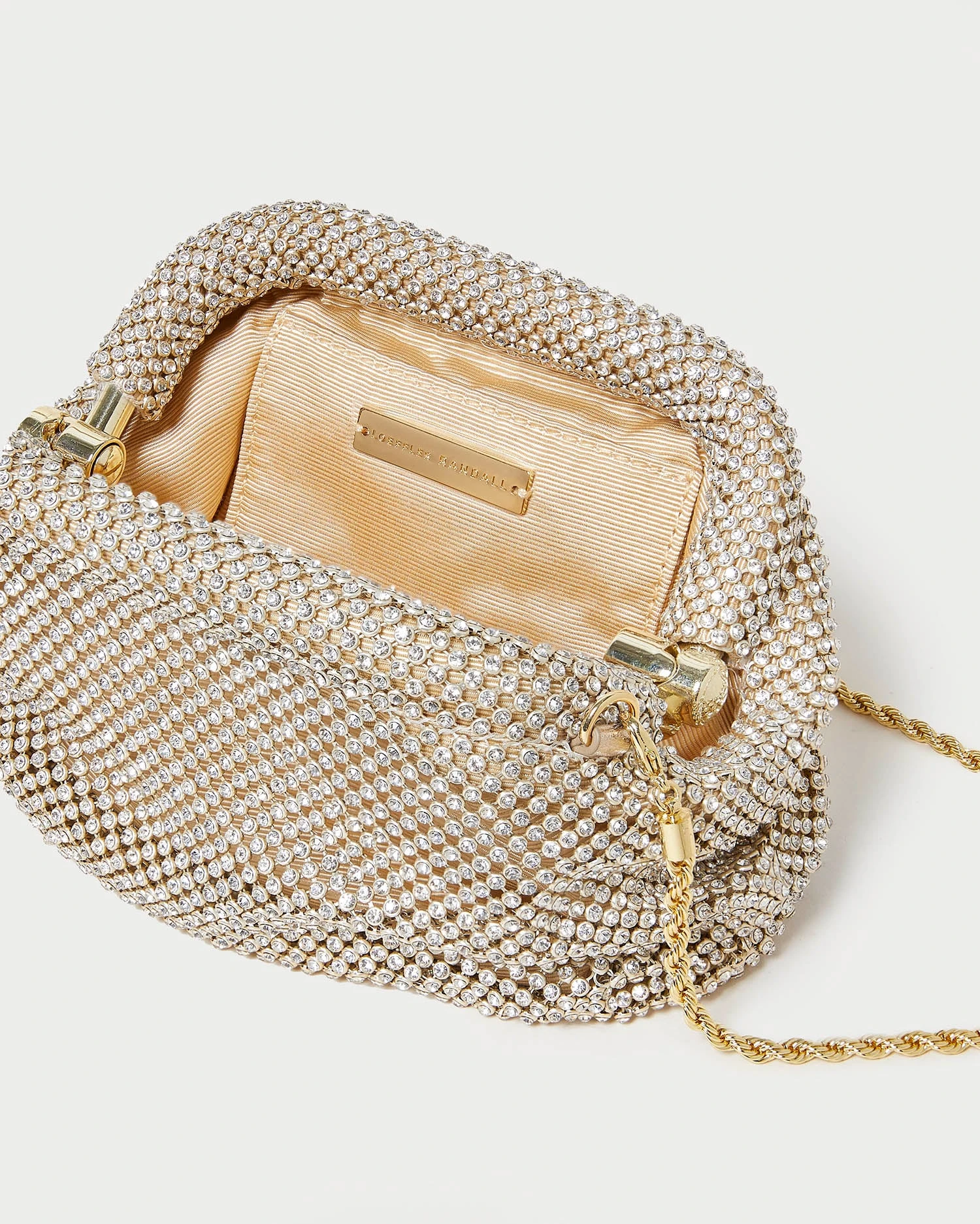 Loeffler Randall Doris Gold Diamanté Mini Pouch 6 Loeffler Randall Doris Gold Diamanté Mini Pouch - Image 4