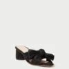 Loeffler Randall Emilia Black Pleated Bow Heel 1 Loeffler Randall Emilia Black Pleated Bow Heel -Loeffler Randall EMILIA PLFA BLACK 1