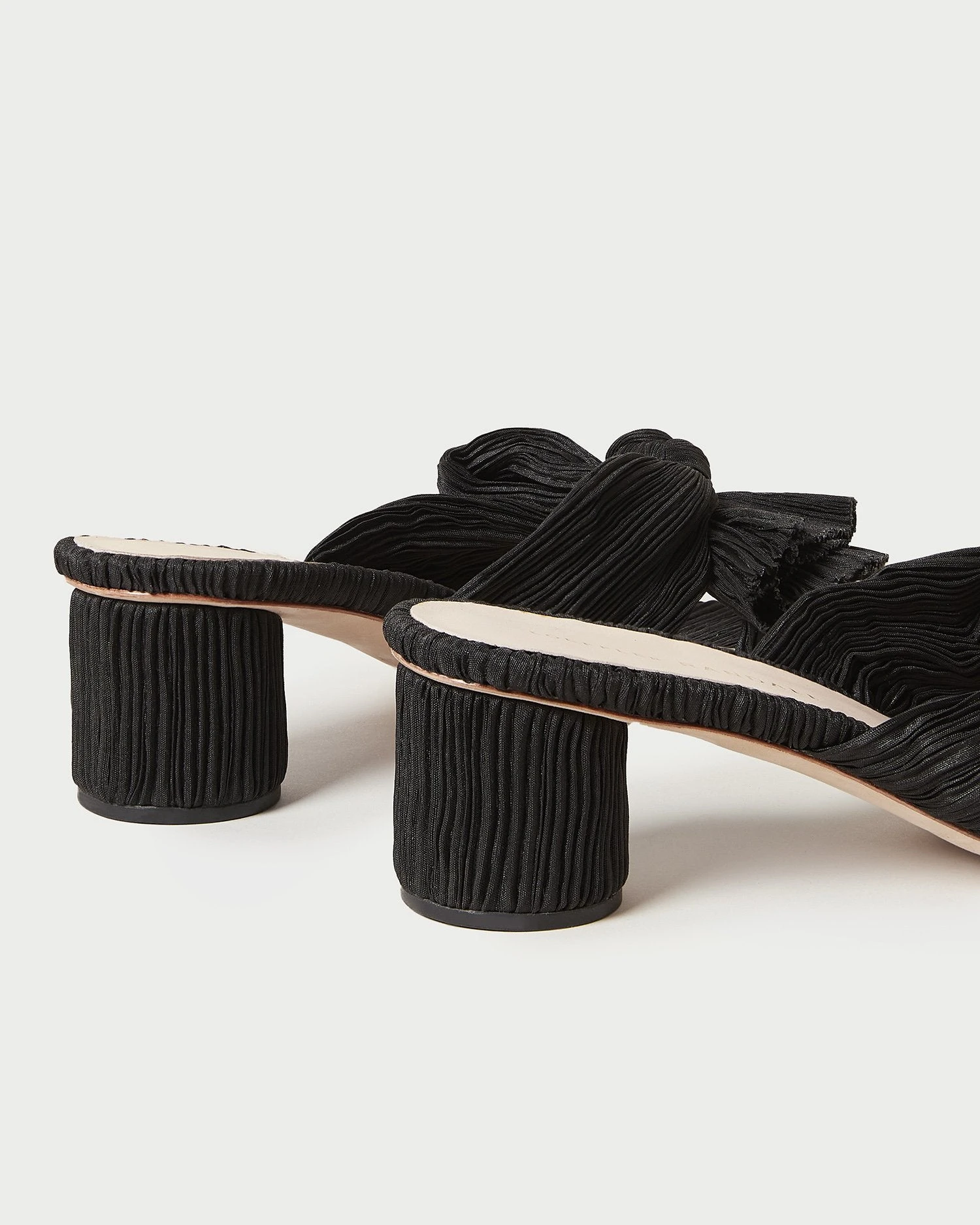 Loeffler Randall Emilia Black Pleated Bow Heel 6 Loeffler Randall Emilia Black Pleated Bow Heel - Image 4