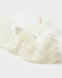 Loeffler Randall Emmy Pearl Pleated Layer Scrunchie 6 Loeffler Randall Emmy Pearl Pleated Layer Scrunchie -Loeffler Randall EMMY PLFA PEARL 2