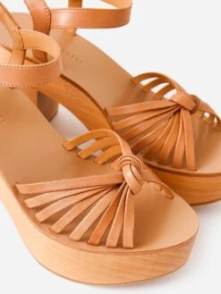 Loeffler Randall Women's Eveleigh Knotted Clog Sandal -Loeffler Randall EVELEIGH VAxHONEYxAlt4 69786248