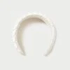 Loeffler Randall Everly Cream Puffy Woven Headband 2 Loeffler Randall Everly Cream Puffy Woven Headband -Loeffler Randall EVERLY SATN CREAM 1