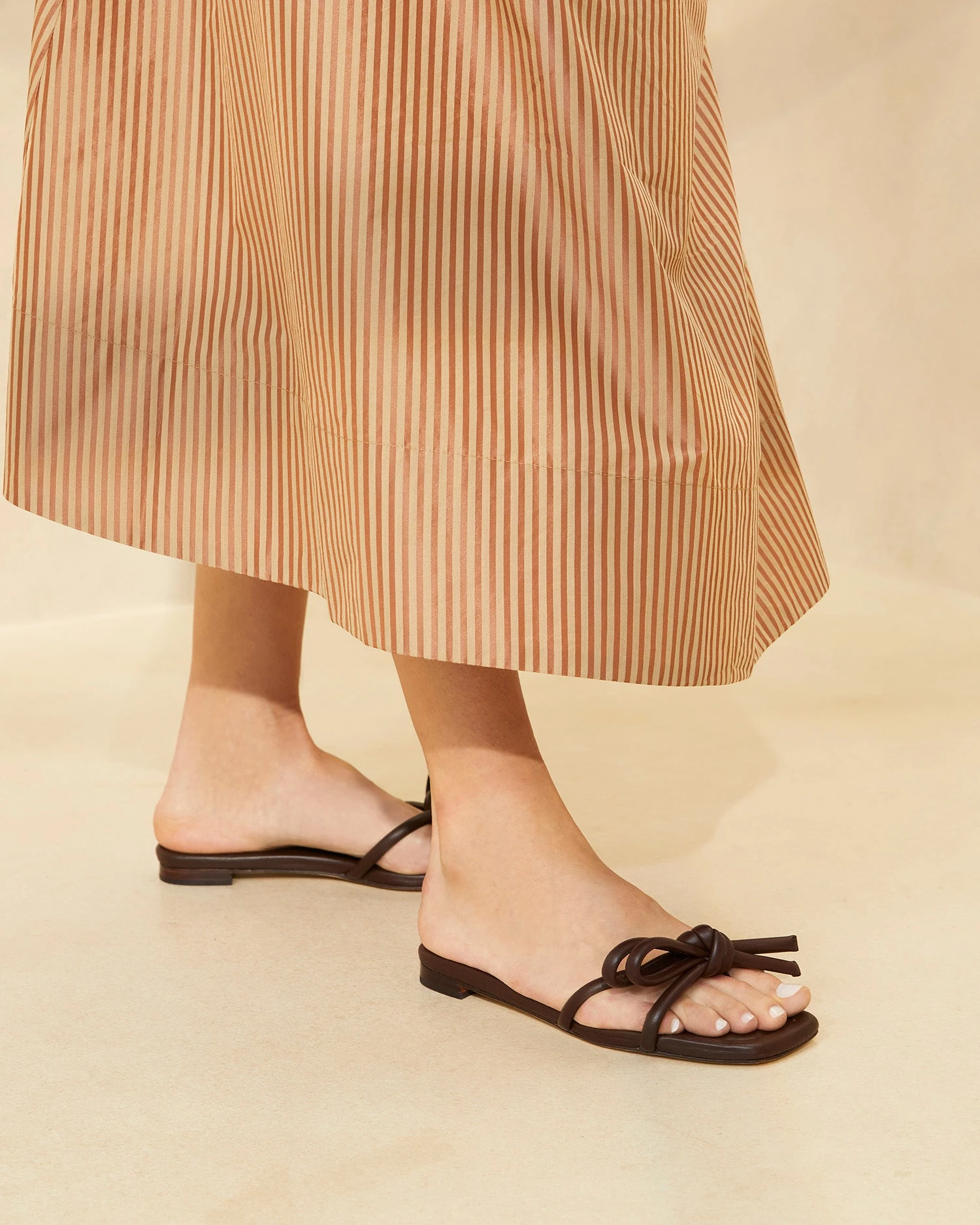 Loeffler Randall Hadley Chocolate Bow Sandal 7 Loeffler Randall Hadley Chocolate Bow Sandal - Image 5