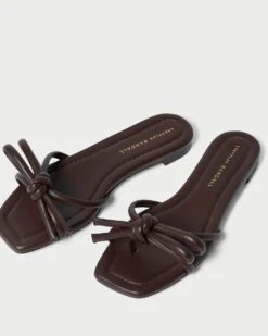 Loeffler Randall Hadley Chocolate Bow Sandal 9 Loeffler Randall Hadley Chocolate Bow Sandal -Loeffler Randall HADLEY N CHOKO 3