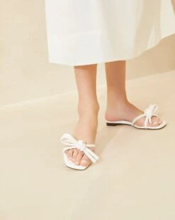 Loeffler Randall Hadley White Bow Sandal 11 Loeffler Randall Hadley White Bow Sandal -Loeffler Randall HADLEY N WHITE 043copy 4e540741 a7d5 455c 92d9 235bf70c2224