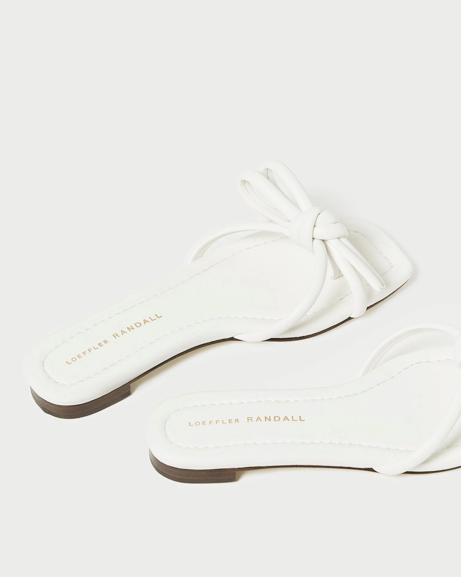 Loeffler Randall Hadley White Bow Sandal 5 Loeffler Randall Hadley White Bow Sandal - Image 3