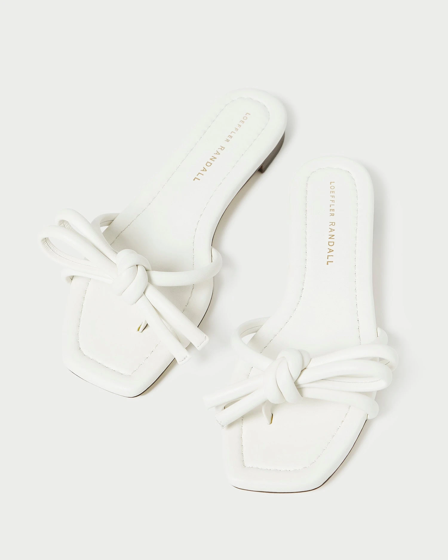 Loeffler Randall Hadley White Bow Sandal 6 Loeffler Randall Hadley White Bow Sandal - Image 4