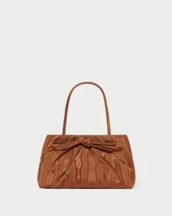 Loeffler Randall Iona Nutmeg Puffed Bow Clutch