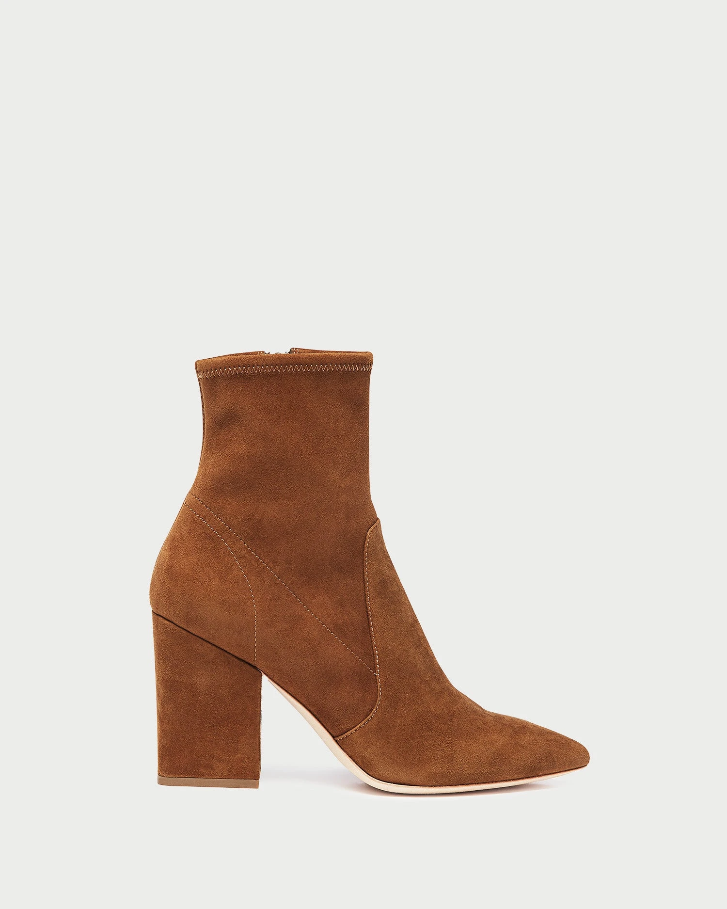 Loeffler Randall Isla Cacao Suede Slim Ankle Bootie 4 Loeffler Randall Isla Cacao Suede Slim Ankle Bootie - Image 2