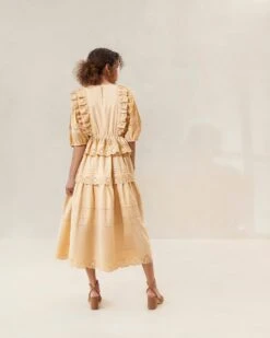 Loeffler Randall Ivee Parchment Heart Broderie Dress 7 Loeffler Randall Ivee Parchment Heart Broderie Dress -Loeffler Randall IVEE CTN PARCH 098copy
