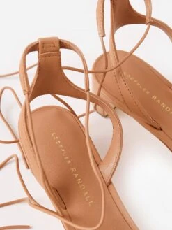 Loeffler Randall Women's Jackie Mid Heel Ankle Wrap Sandal -Loeffler Randall JACKIE GLCFxDUNExAlt3 62284920