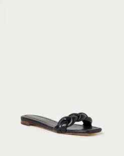 Loeffler Randall Jackson Black Braided Sandal