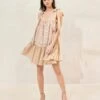 Loeffler Randall Janie Floral/Stripe Ruffle-Hem Dress -Loeffler Randall JANIE SCTN BRFLS 055copy 1
