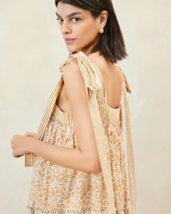 Loeffler Randall Janie Floral/Stripe Ruffle-Hem Dress 6 Loeffler Randall Janie Floral/Stripe Ruffle-Hem Dress -Loeffler Randall JANIE SCTN BRFLS 089copy f9513027 d93d 4f46 85e3 84f1b6d0a040