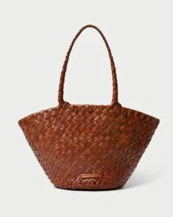 Loeffler Randall Kai Timber Woven Leather Tote