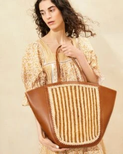Loeffler Randall Katia Natural/Brown Winged Tote 11 Loeffler Randall Katia Natural/Brown Winged Tote -Loeffler Randall KATIA RL NABRC 030