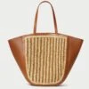 Loeffler Randall Katia Natural/Brown Winged Tote 1 Loeffler Randall Katia Natural/Brown Winged Tote -Loeffler Randall KATIA RL NATBC 1