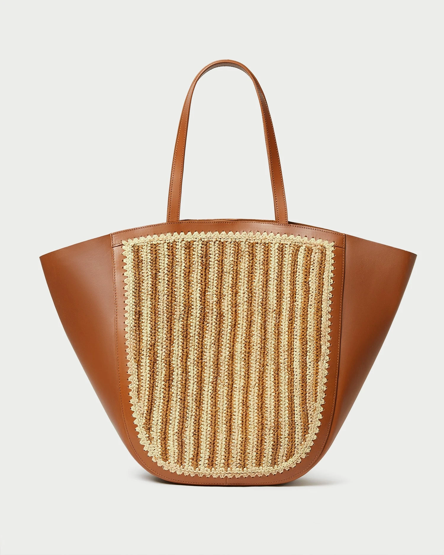 Loeffler Randall Katia Natural/Brown Winged Tote 3 Loeffler Randall Katia Natural/Brown Winged Tote