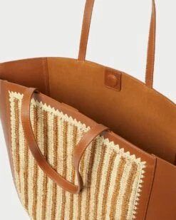 Loeffler Randall Katia Natural/Brown Winged Tote 9 Loeffler Randall Katia Natural/Brown Winged Tote -Loeffler Randall KATIA RL NATBC 3