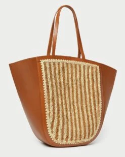 Loeffler Randall Katia Natural/Brown Winged Tote 10 Loeffler Randall Katia Natural/Brown Winged Tote -Loeffler Randall KATIA RL NATBC 4