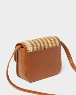 Loeffler Randall Kenton Natural/Brown Crocheted Crossbody 10 Loeffler Randall Kenton Natural/Brown Crocheted Crossbody -Loeffler Randall KENTON RL NATBC 4