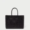 Loeffler Randall Klara Chocolate/Black Woven Tote 2 Loeffler Randall Klara Chocolate/Black Woven Tote -Loeffler Randall KLARA WL CHOBL 1