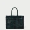 Loeffler Randall Klara Forest/Black Woven Tote 1 Loeffler Randall Klara Forest/Black Woven Tote -Loeffler Randall KLARA WL FORBL 1