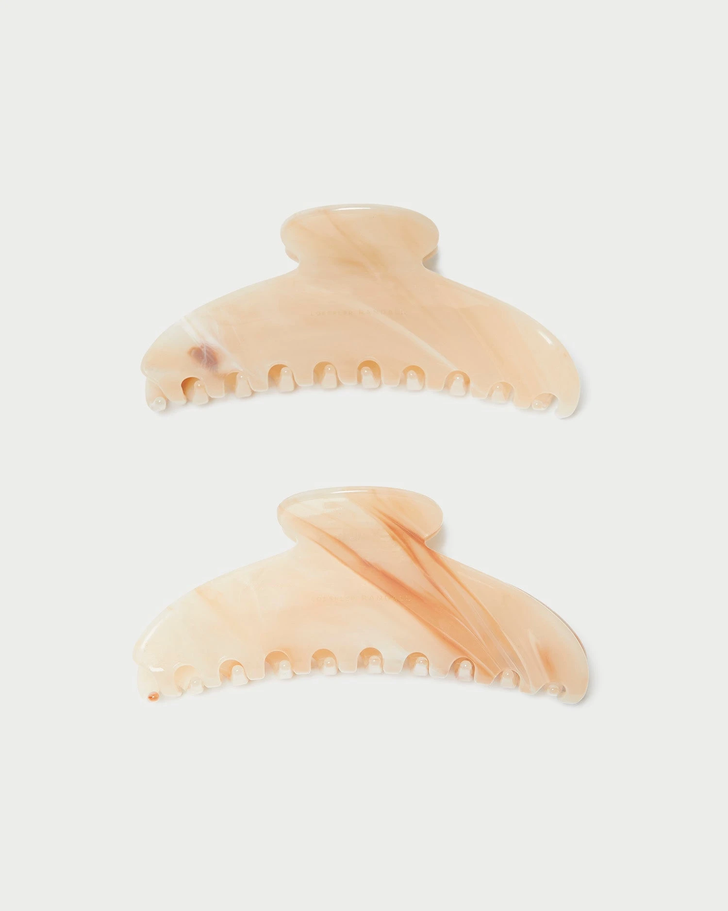 Loeffler Randall Koda Beige Marble Hair Claw 3 Loeffler Randall Koda Beige Marble Hair Claw