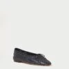 Loeffler Randall Landry Black Woven Ballet Flat 1 Loeffler Randall Landry Black Woven Ballet Flat -Loeffler Randall LANDRY WL BLACK 1