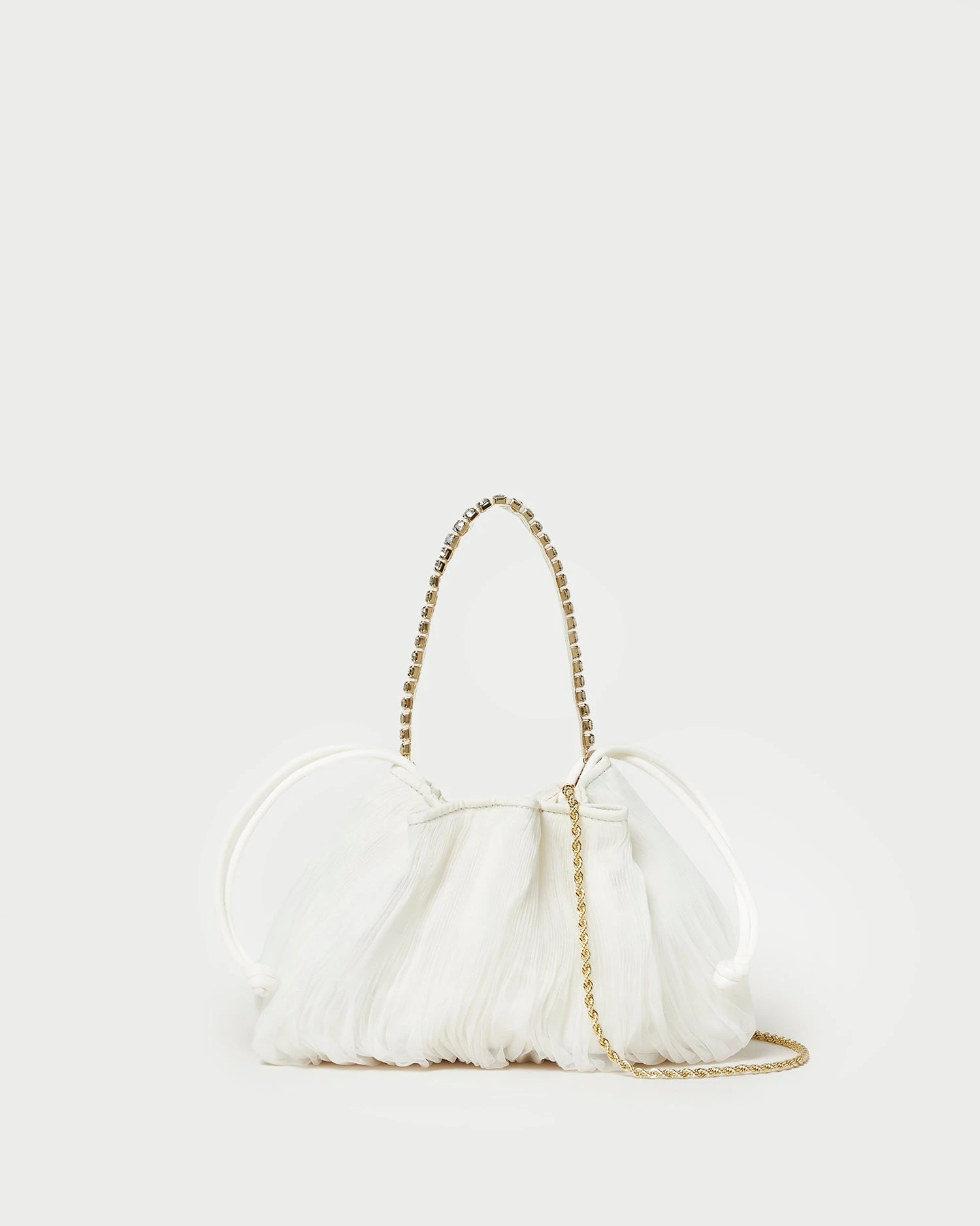 Loeffler Randall Layne Pearl/Rhinestone Pleated Pouch 3 Loeffler Randall Layne Pearl/Rhinestone Pleated Pouch