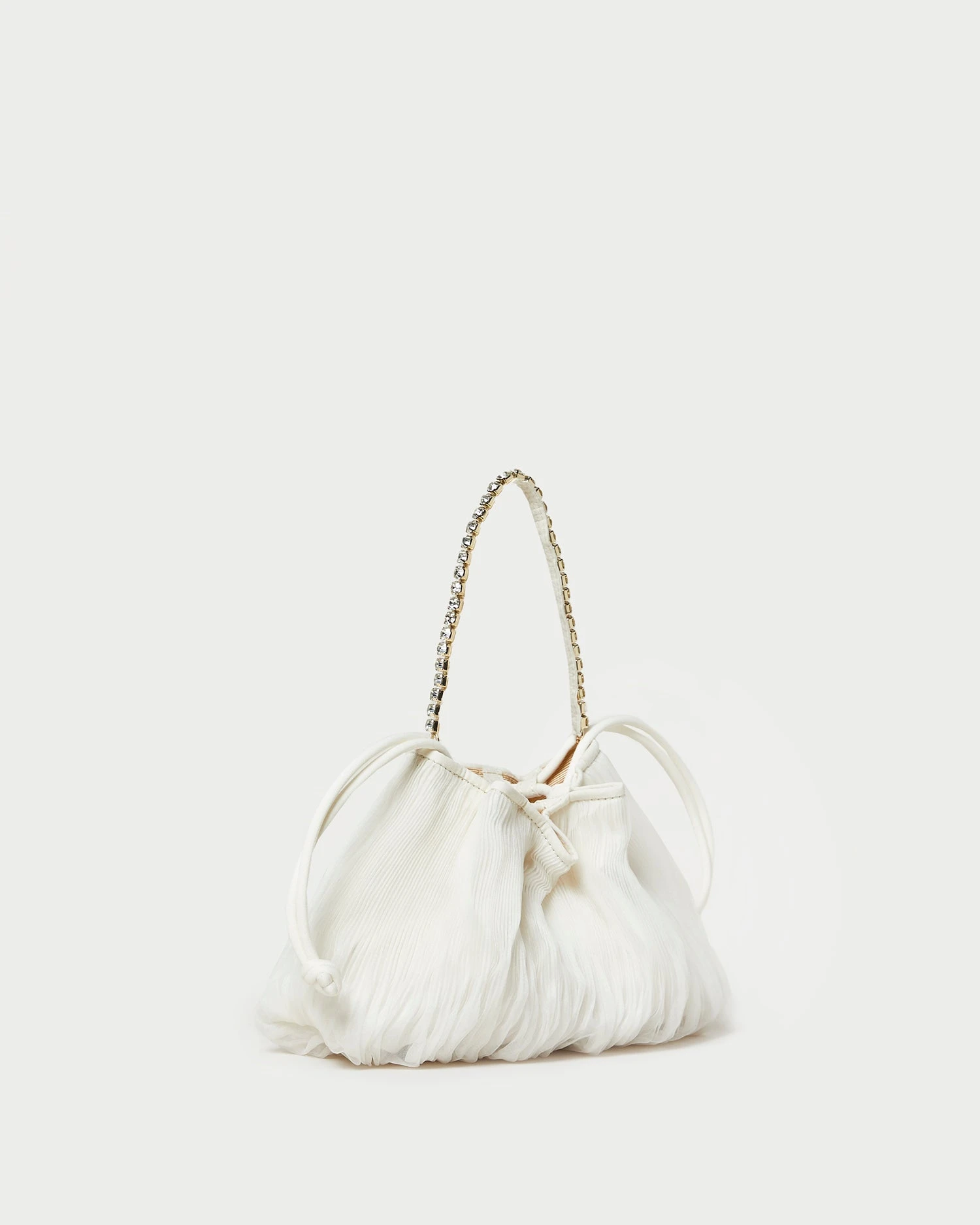 Loeffler Randall Layne Pearl/Rhinestone Pleated Pouch 4 Loeffler Randall Layne Pearl/Rhinestone Pleated Pouch - Image 2