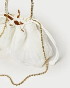 Loeffler Randall Layne Pearl/Rhinestone Pleated Pouch 10 Loeffler Randall Layne Pearl/Rhinestone Pleated Pouch -Loeffler Randall LAYNE PLFA PEARL 4
