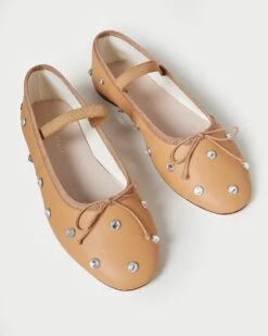Loeffler Randall Leonie Caramel Crystal Ballet Flat 9 Loeffler Randall Leonie Caramel Crystal Ballet Flat -Loeffler Randall LEONIE GLCC CARCR 3