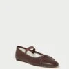 Loeffler Randall Leonie Chocolate Leather Ballet Flat 2 Loeffler Randall Leonie Chocolate Leather Ballet Flat -Loeffler Randall LEONIE GLCF CHOCO 1